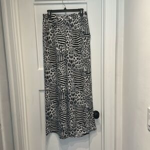 Zebra viscose crepe pant - medium. The Swank store in Australia